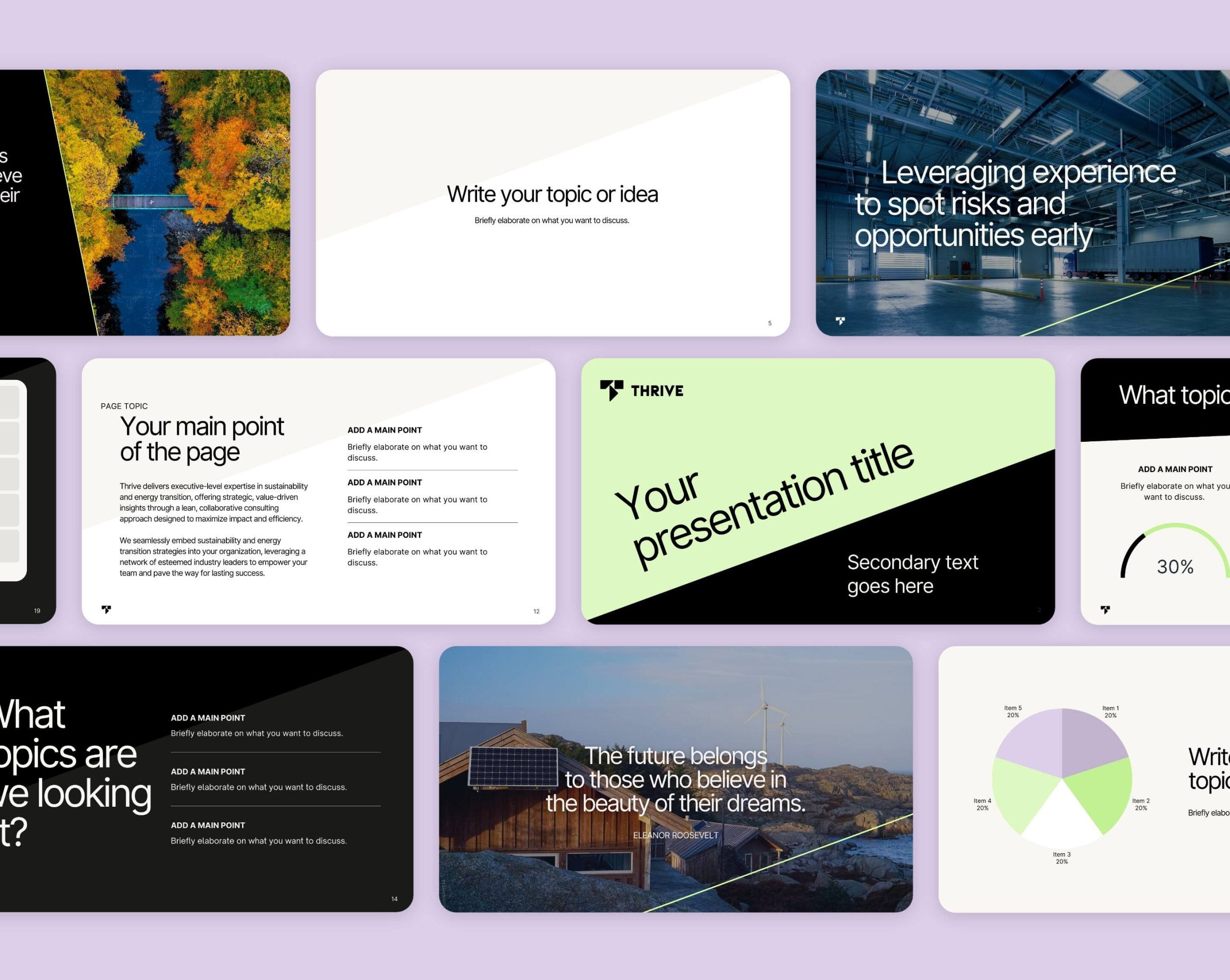 Thrive presentation template